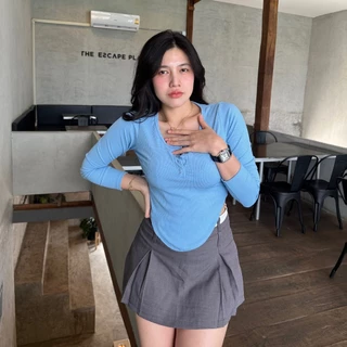 PIN108 เสื้อแขนยาวผ้าร่อง อั้มแขนยาว