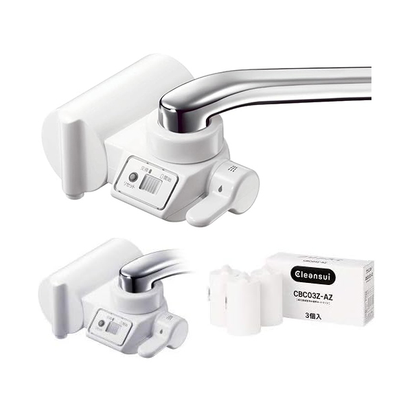 MITSUBISHI Cleansui Water purifier faucet Direct connection type CB series white 2 Variation type