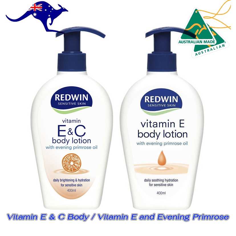 Redwin Vitamin E & Vitamin C Lotion with Evening Primrose Oil / Vitamin E and Evening Primrose Oil 400ml Pump