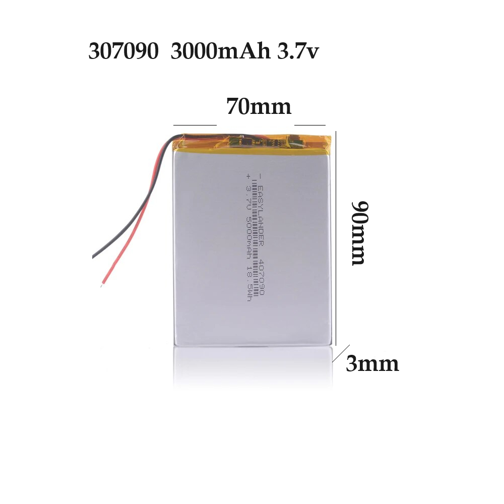357090 Q88 Battery 3.7V 3000 mAh 2 สาย สำหรับแทบเลตจีน