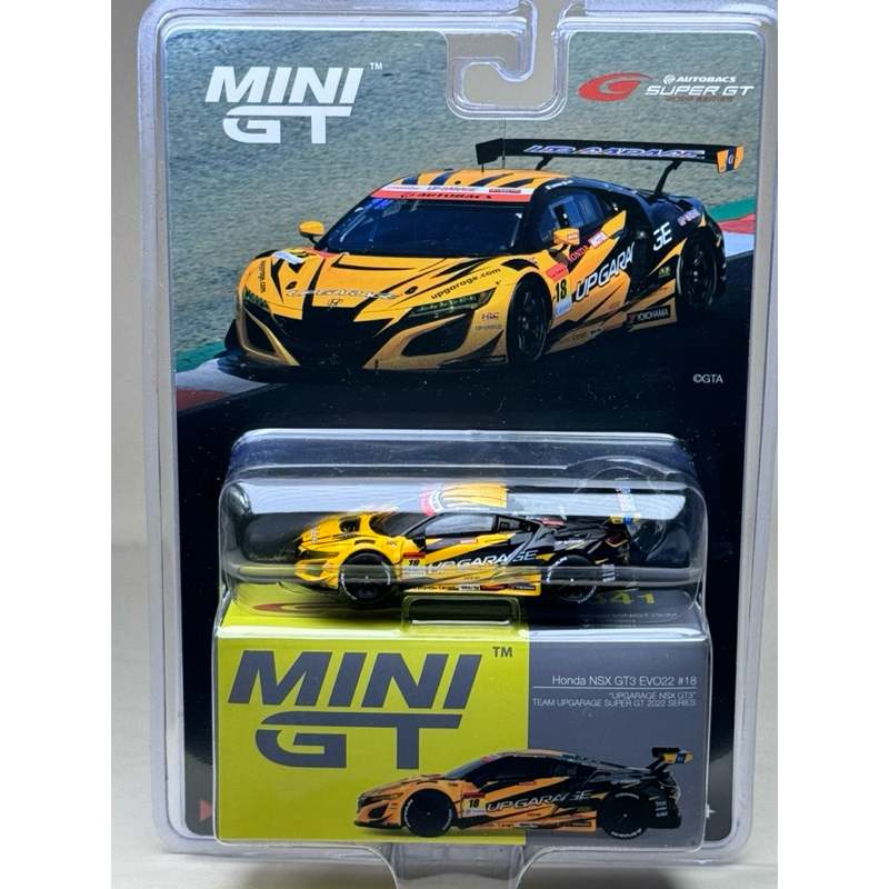 🔹Honda NSX GT3 EVO22 #18 #541 Scale 1:64 ยี่ห้อ Minigt