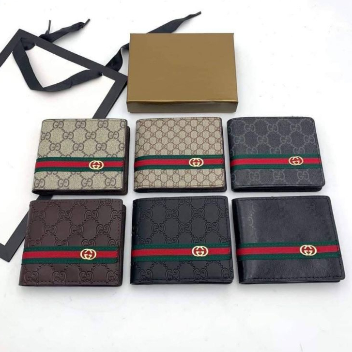 กระเป๋าตังค์ผู้ชาย กุชี งานเกรด A สินค้าพร้อมส่งพร้อมกล่อง