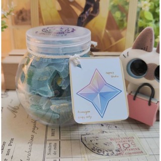 75 กรัม วุ้นกรอบรูปพรีโม่เจมจากเกมเกนชิน กลื่นสละ