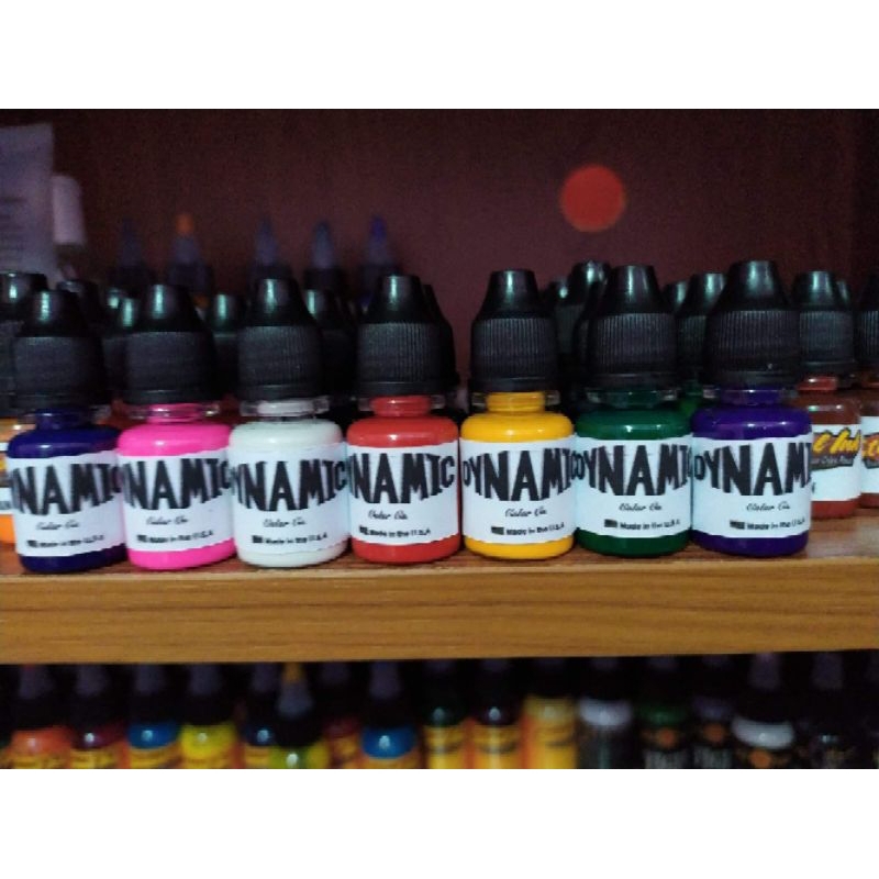 สีสักลายไดนามิค หมึกสักลาย ขนาด 7cc.