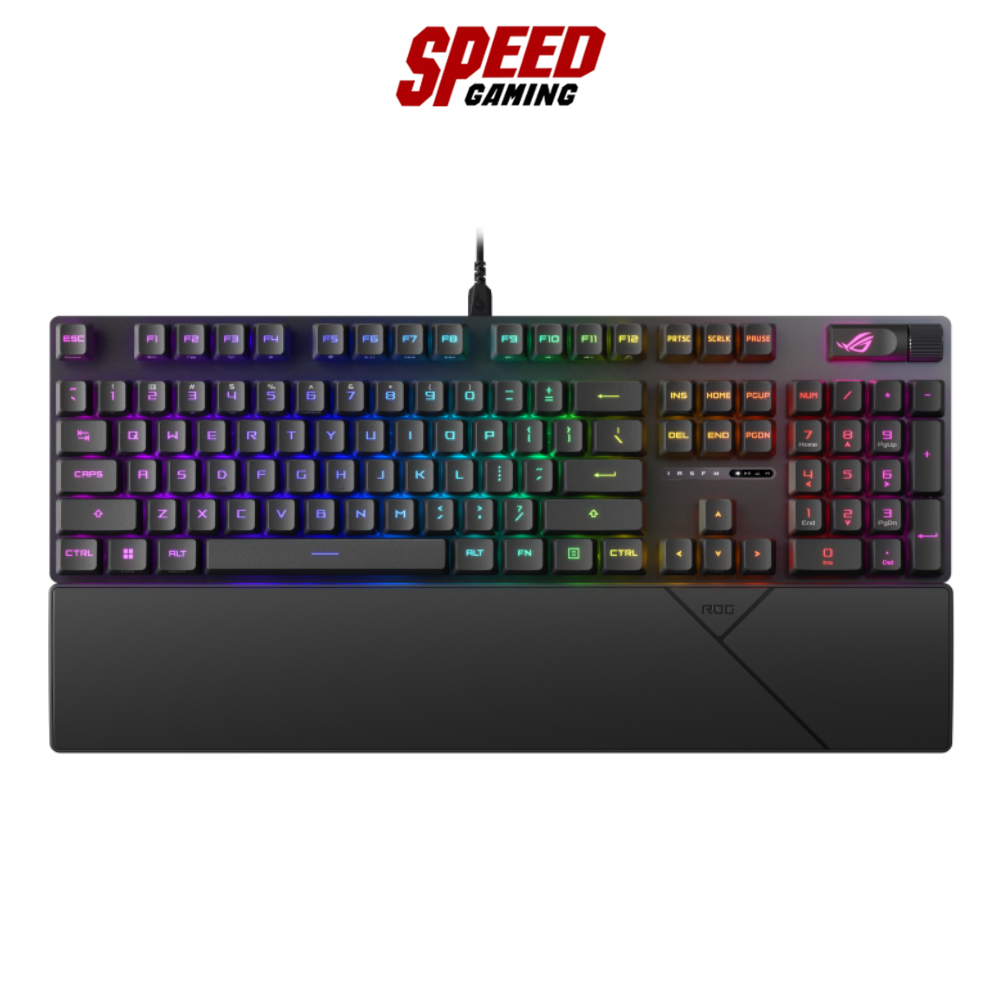 ASUS ROG STRIX SCOPE II RX TH/EN KEYBOARD (คีย์บอร์ด) OPTICAL (RED SWITCH / BLUE SWITCH) PBT DOUBLESHOT By Speed Gaming