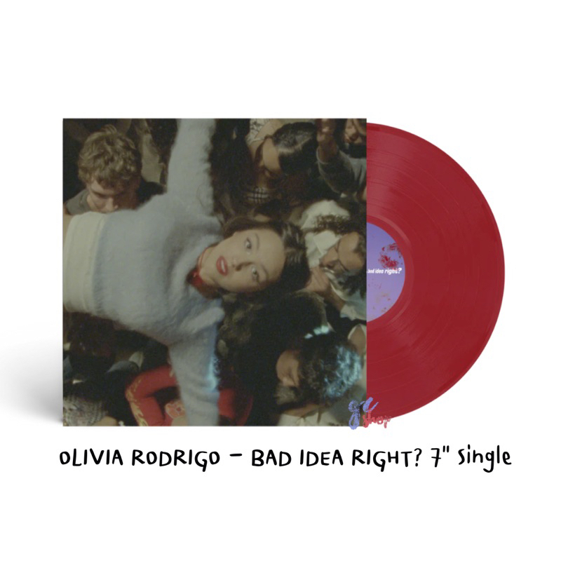 (พร้อมส่ง) Olivia Rodrigo - bad idea right? Vinyl 7" Vinyl / LP / แผ่นเสียง สินค้า Official