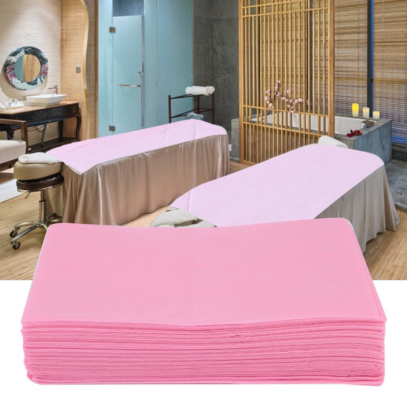 กระดาษรองเตียง ใช้แช้วทิ้ง  สำหรับเตียงนวดไทย  (ยกแพค 10แผ่น)