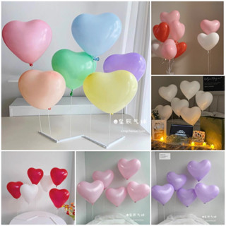 🏳️‍⚧️ลูกโป่งยางรูปหัวใจขนาด 10