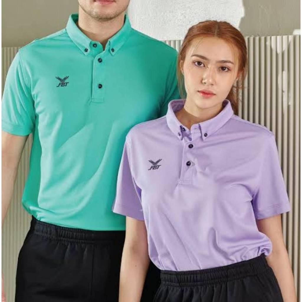 ***ของแท้ส่งไว*** FBT เสื้อโปโล  เสื้อกีฬา ทรงสวย ทันสมัย  ผ้านิ่มใส่สบาย ใส่ได้ทั้งชายหญิง B2C412
