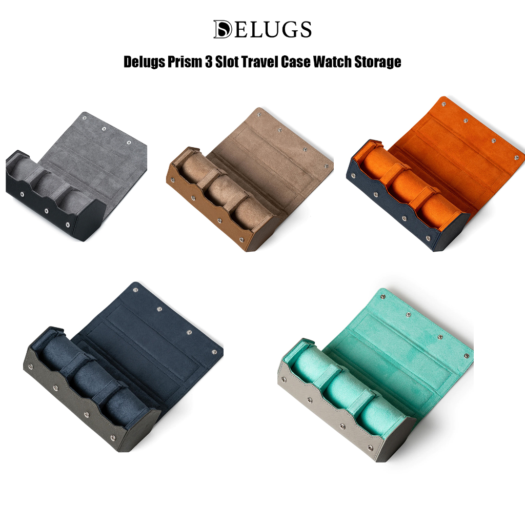 กล่องเก็บนาฬิกา Delugs Prism 3 Slot Travel Case Watch Storage