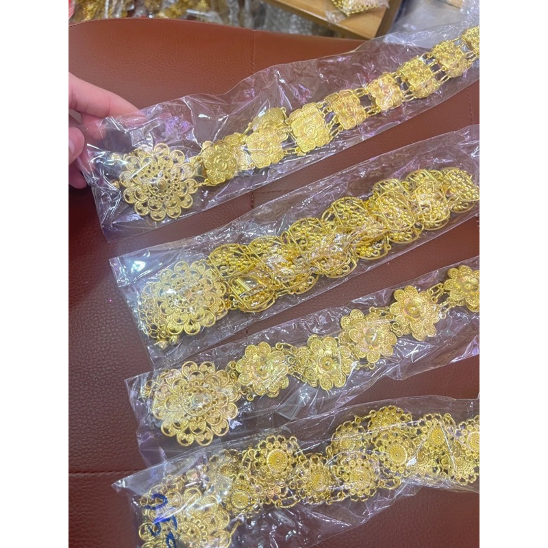 เข็มขัดทอง free size (คละแบบให้)