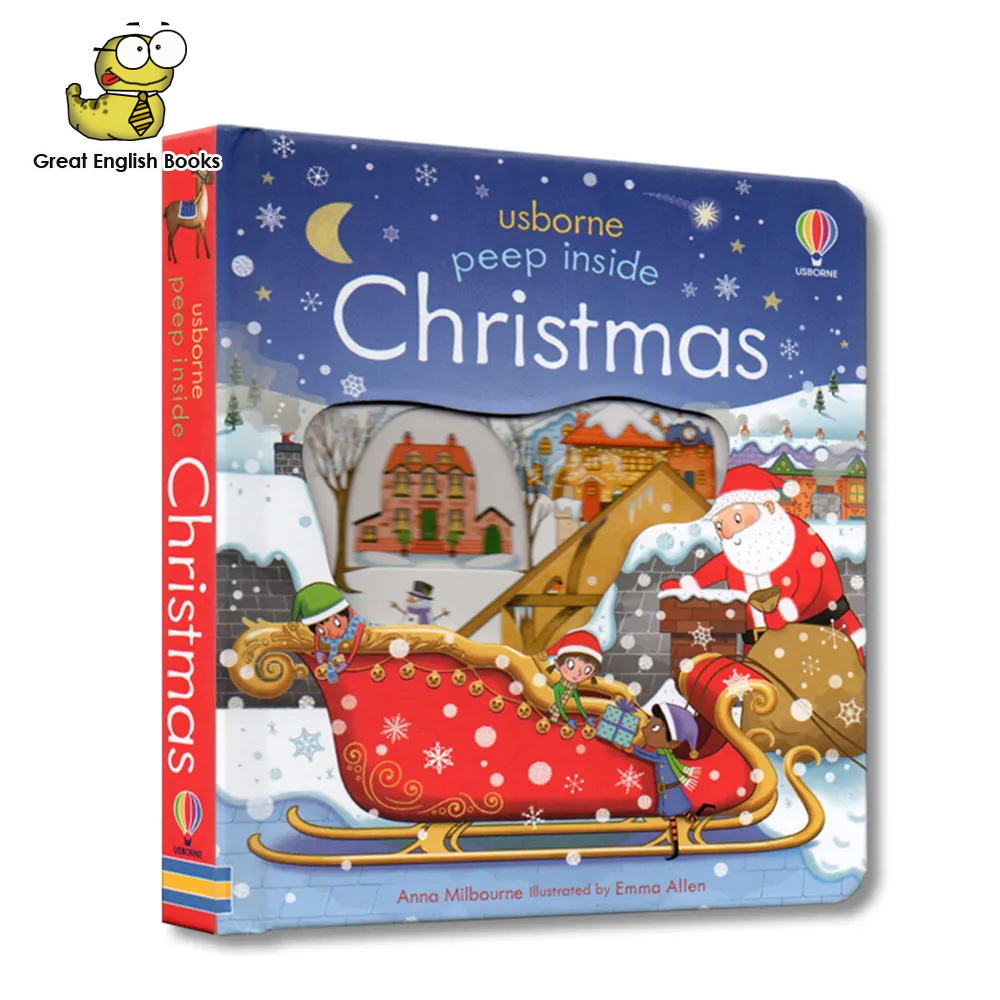 (ใช้โค้ดรับcoinคืน10%ได้) *พร้อมส่ง* หนังสือบอร์ดบุ๊ค Peep Inside Christmas: A Christmas Book for Children Board book