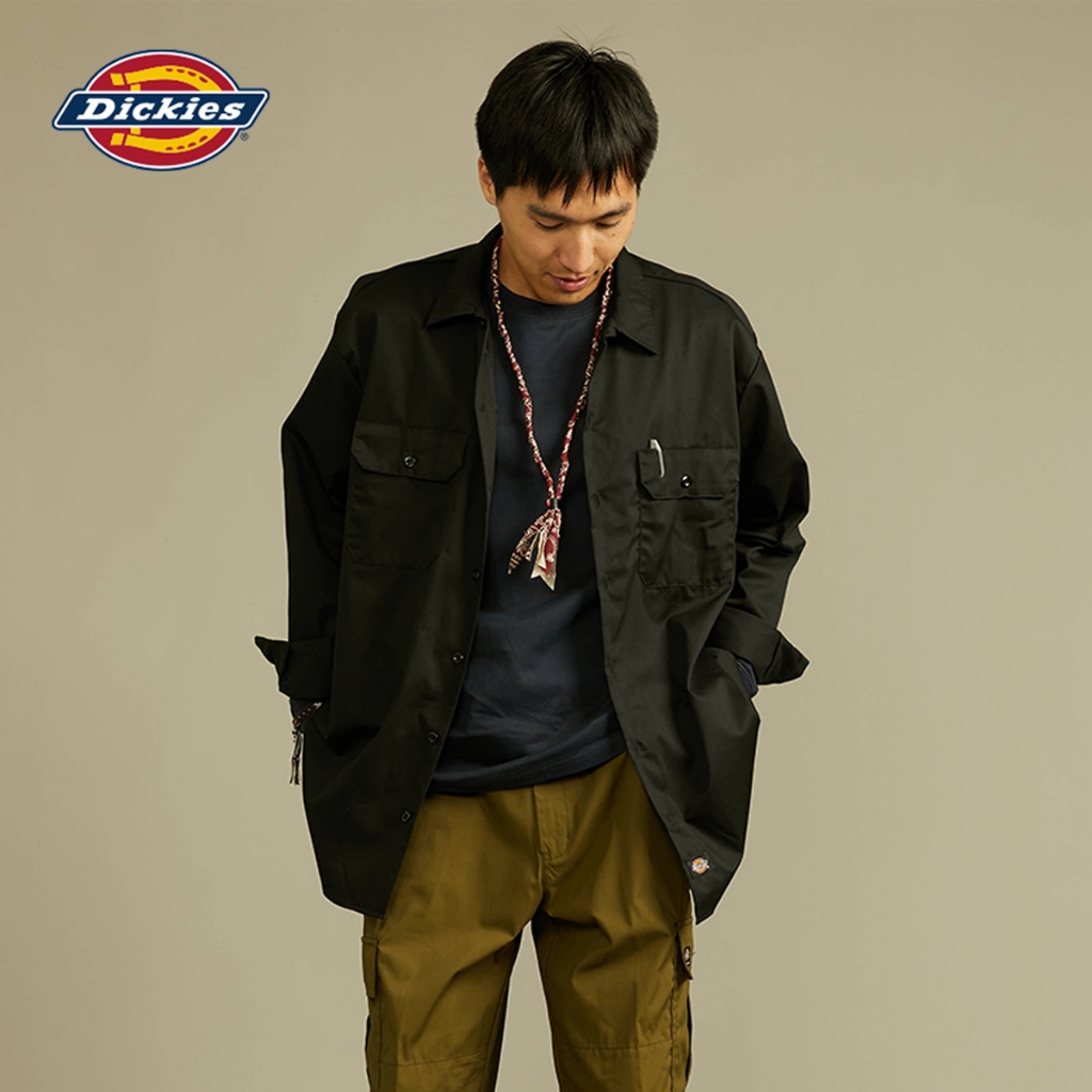 DICKIES MENS LONG SLEEVE WORK SHIRT เสื้อเชิ้ต ผู้ชาย เสื้อกันหนาว