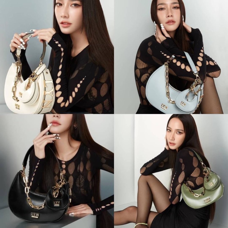 แถมถุงผ้าฟรี ติดป้ายราคาเต็ม : กระเป๋าลินรุ่น Diva คอลใหม่ล่าสุดน่ารักมาก AUM Lyn