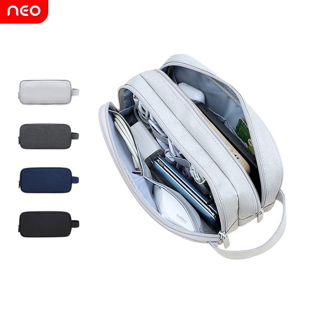 NEO กระเป๋าจัดระเบียบเดินทาง สายชาร์จ หัวชาร์จ แบตสำรอง ฮาร์ดดิสก์ อะแดปเตอร์ หูฟัง อุปกรณ์มือถือ