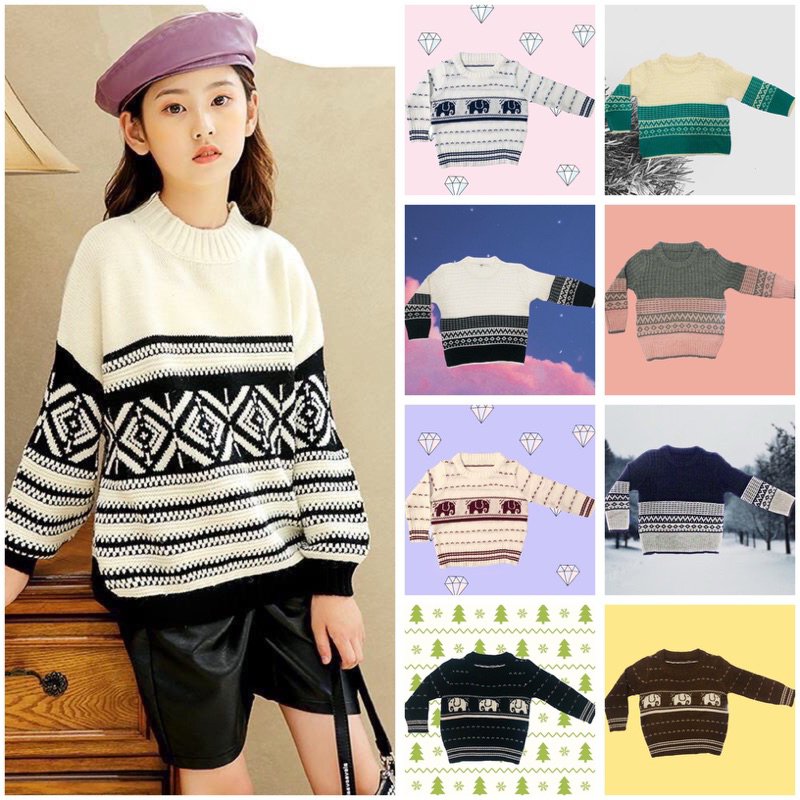 [SALE รับลมหนาว] KiDDY คิดดี เสื้อกันหนาวเด็ก ไหมพรม มีลายเยอะมาก ลายน่ารัก คละลายได้ *พร้อมส่ง