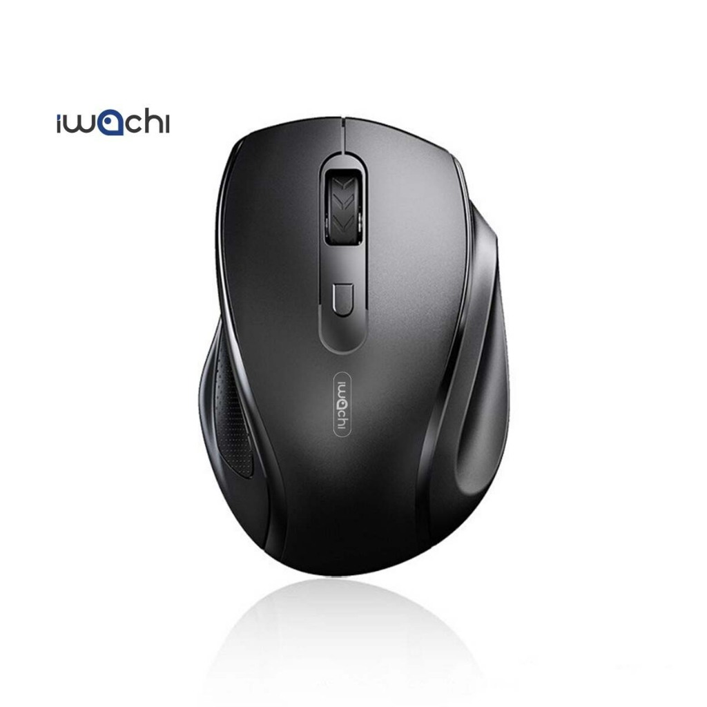 เมาส์ IWACHI เมาส์ไร้สาย Wireless Mouse 2.4G Bluetooth Mouse DPI 1200-1600-2000-2400-4000 ระยะการเชื่อมต่อ10เมตร