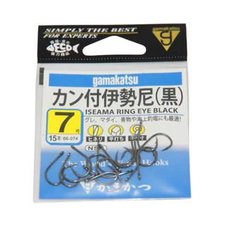 Gamakatsu ISEAMA RING EYE BLACK เบ็ดกามาซองฟ้า MADE IN JAPAN