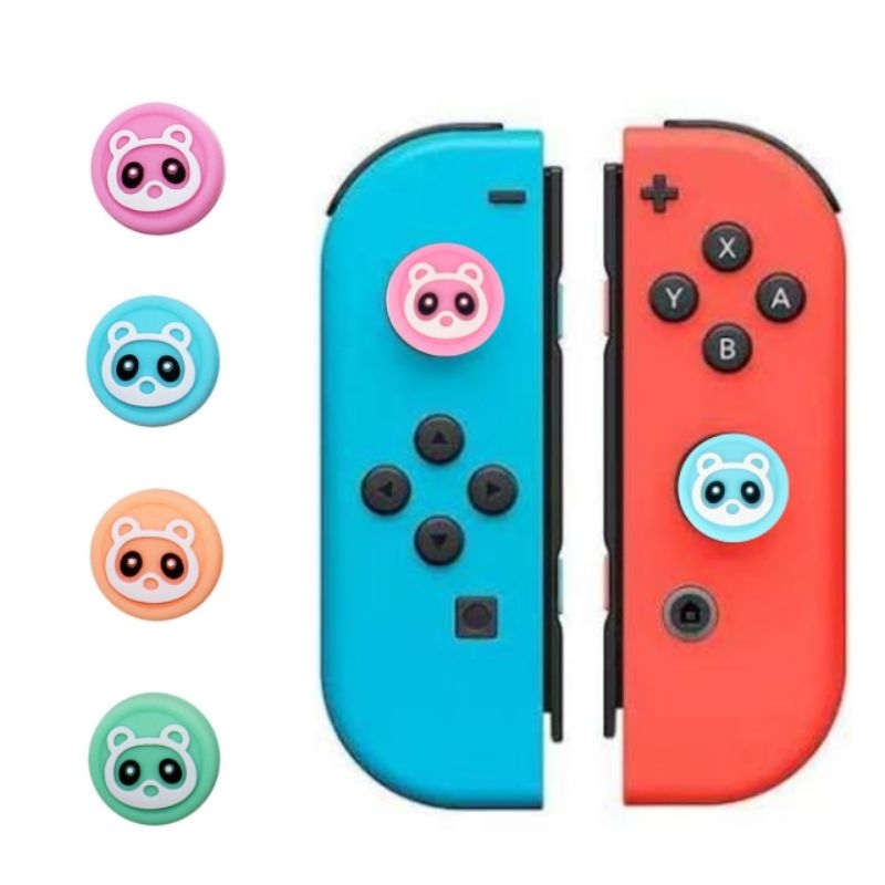 (4ชิ้น) ยางหุ้มปุ่ม ซิลิโคนอนาล็อค Nintendo Switch Oled Lite