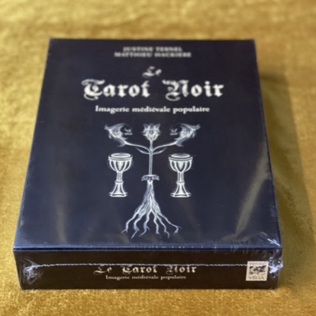 Tarot_raredecks- Le Tarot Noir 2nd Edn. Vega, France 2019- ใหม่ใรซีล: Tarot card/deck/ไพ่ทาโรต์/ไพ่ห