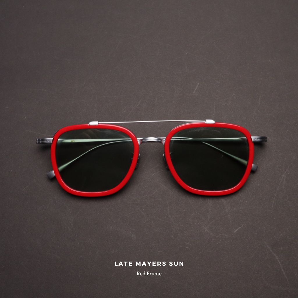 แว่นกันแดด Pin Optical รุ่น Late Mayers Sun ไทเทเนียม Click Glasses