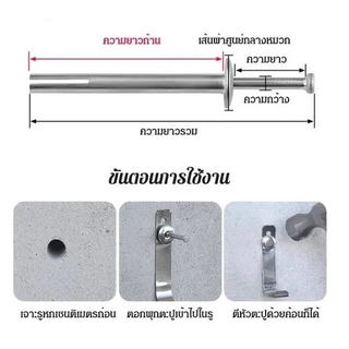พุกเหล็ก พุกตะปู น็อตพุก ตอกปูน อิฐ เหล็ก หิน คอนกรีต เหล็ก ไม้ ฝาผนัง พุ๊กตะปู พุกตอก พุกเข็ม ปุก แบบตะปู