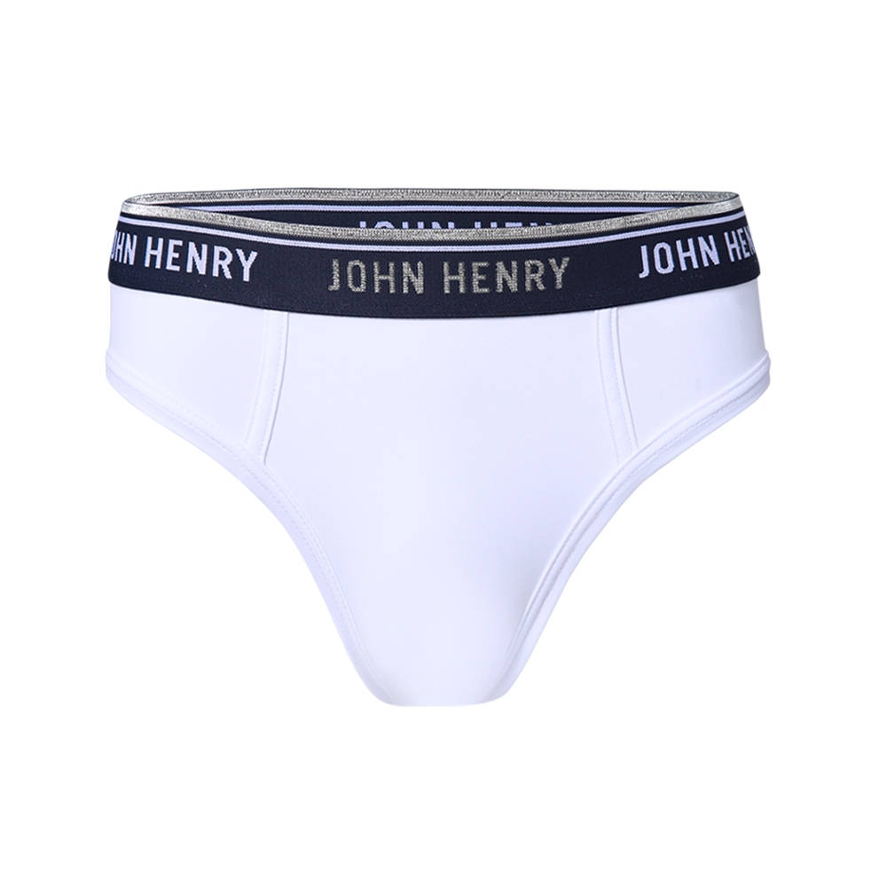 JOHN HENRY UNDERWEAR Silver &amp; Gold Series กางเกงชั้นในผู้ชาย ทรงบรี๊ฟ รุ่น JU JU2G002 สีขาว