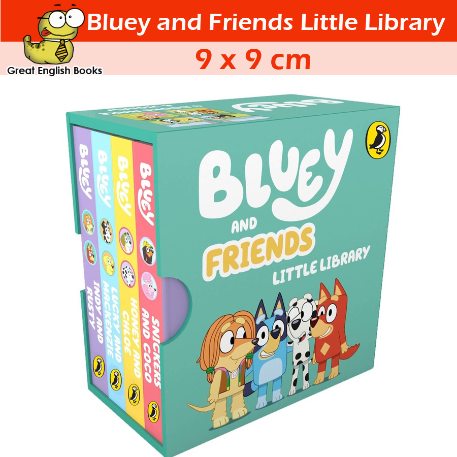 (ใช้โค้ดรับcoinคืน10%ได้)  Original*  ชุดหนังสือบอร์ดบุ๊คเล่มเล็ก Bluey: Bluey and Friends Little Library Board book