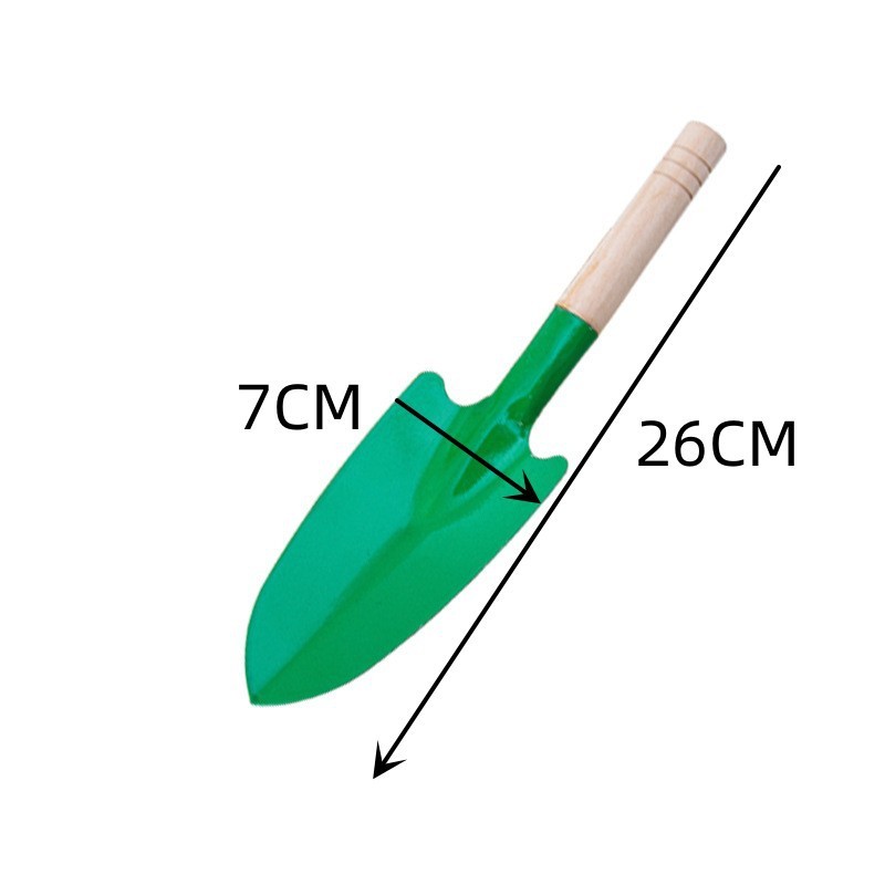 พลั่ว เสียม ช้อนปลูก (สีเขียว) ทำสวน ด้ามจับทำจากเหล็ก คุณภาพดี อุปกรณ์ทางการเกษตร - รูปที่ 7