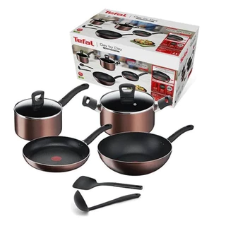 ( มี stock พร้อมส่ง ) ชุดเครื่องครัว TEFAL DAY BY DAY IH 8 ชิ้น รุ่น G143S895