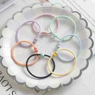 ในไทย-ราคาส่ง💖1บาทยางรัดผม ความยืดหยุ่นสูง สีแคนดี้ ลายหัวใจ น่ารักหวาน สไตล์เกาหลีเรียบง่าย เด็กนักเรียนสำหรับผู้หญิง