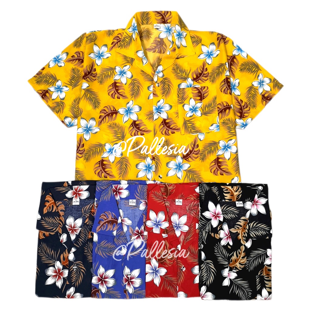 NEW ครบไซส์ 6ไซส์ M-4XL เสื้อลายดอก ลีลาวดีประยุกต์ เสื้อเชิ้ตฮาวาย Hawaiian Shirt HW299