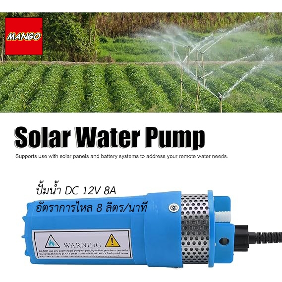 ปั้มสูบน้ำบาดาล 12V 8A Water Submersible