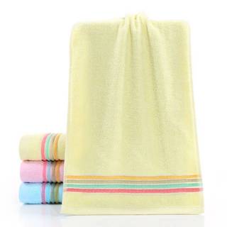 แพคคู่ผ้าขนหนู ลายคาดสีสันน่ารัก Cotton100% ผ้าเช็ดตัวอาบน้ำ+ผ้าเช็ดผม