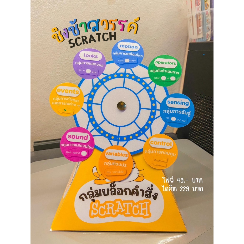 สื่อการสอนวิทยาการคำนวณ ชิงช้าสวรรค์ SCRATCH