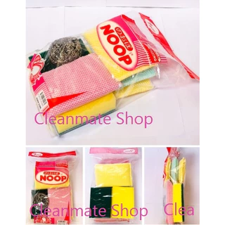 [7 ชิ้น] NOOP A208 ชุดฟองน้ำล้างจาน