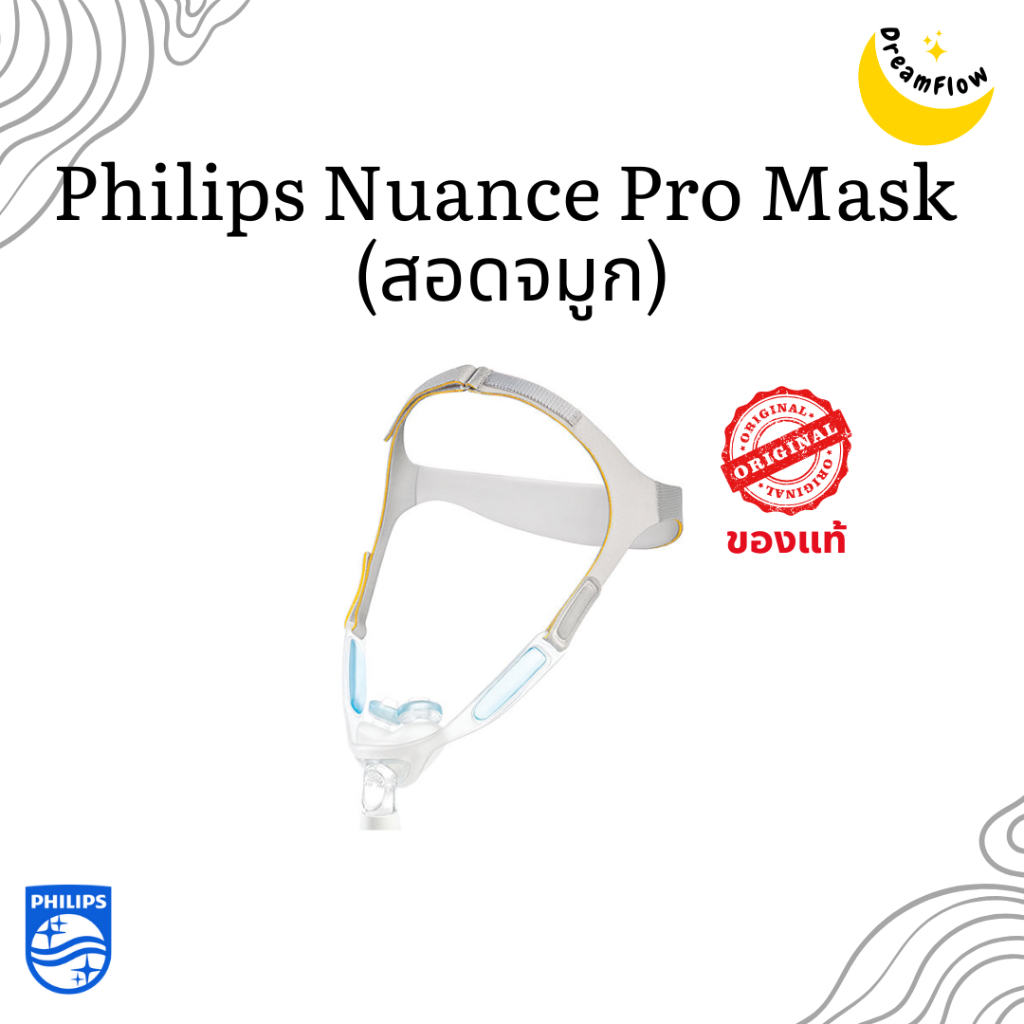 หน้ากาก CPAP Philips Nuance Pro Mask (แบบสอดจมูก)