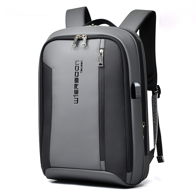 WIERSOON 15.6-inch men's laptop backpack anti-theft/waterproof college backpack