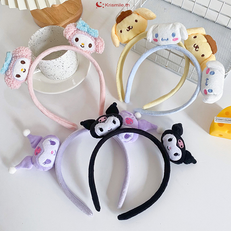 ในไทย Sanrio ที่คาดผม ลายการ์ตูน เลือกสีได้ ผ้ากํามะหยี่ขนนิ่ม ช่วยเก็บไรผมน่ารักสไตล์ญี่ปุ่น และเกาหลี นักเรียนสำหรับผู
