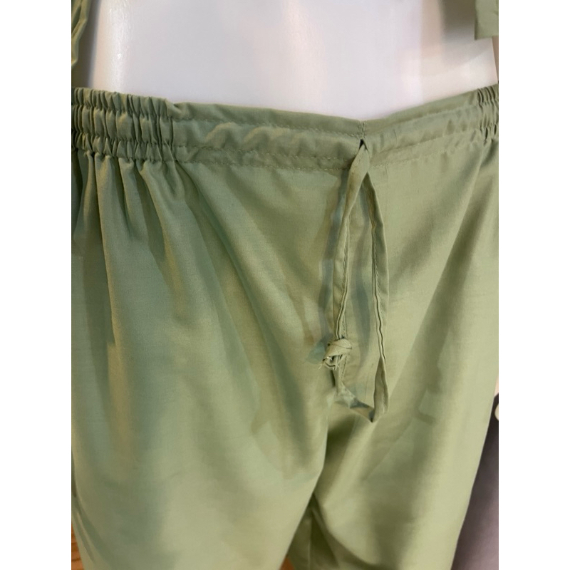 ชุดผู้ป่วย ชุดคนไข้ (กระดุมหลัง)