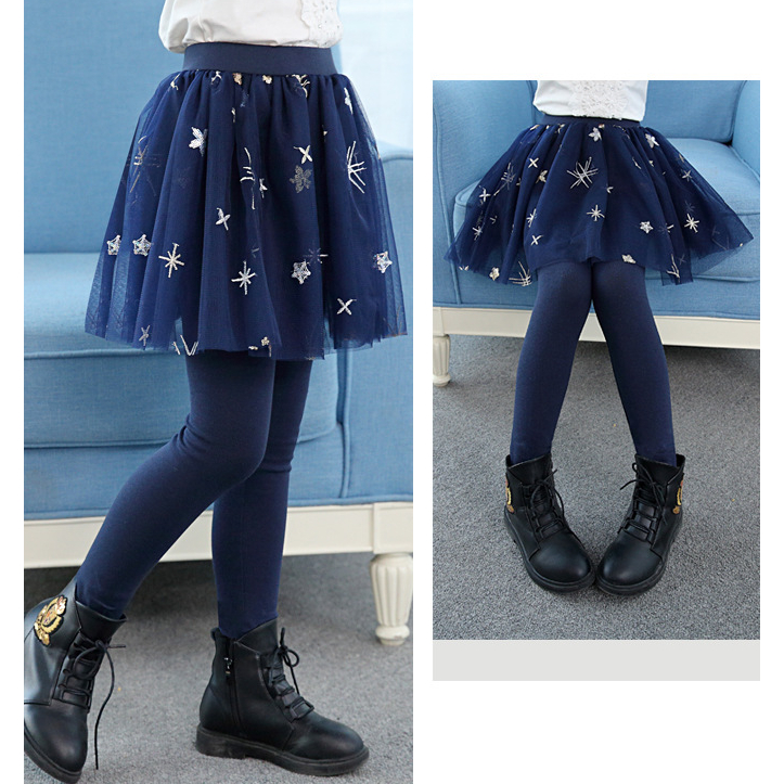 M0093 เลคกิ้งกระโปรงเด็ก กางเกงกระโปรงเด็ก Girl Legging เลคกิ้งกระโปรงฟูเด็ก