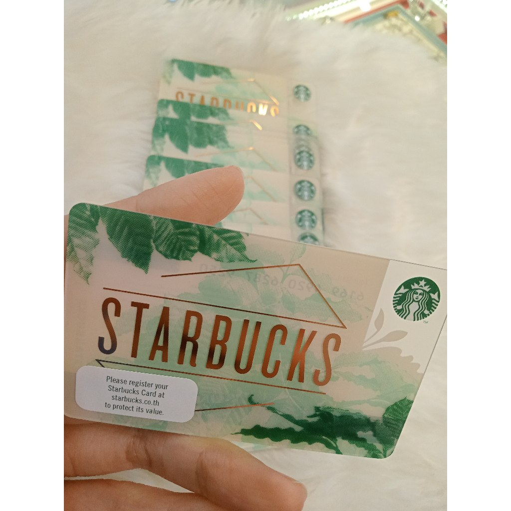 บัตรสตาร์บัค Starbucks card มูลค่า 100 บาท (ไม่มีวันหมดอายุ)