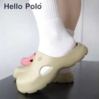 Hello Polo รองเท้าแตะ ผู้ชายและผู้หญิงหัวแม่เท้ารองเท้านุ่มเ…