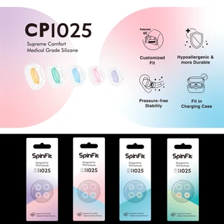 🇹🇭Spinfit CP1025 จุกหูฟัง ยางซิลิโคน หูฟังไร้สาย True Wireless ท่อสั้น Earphones Eartips