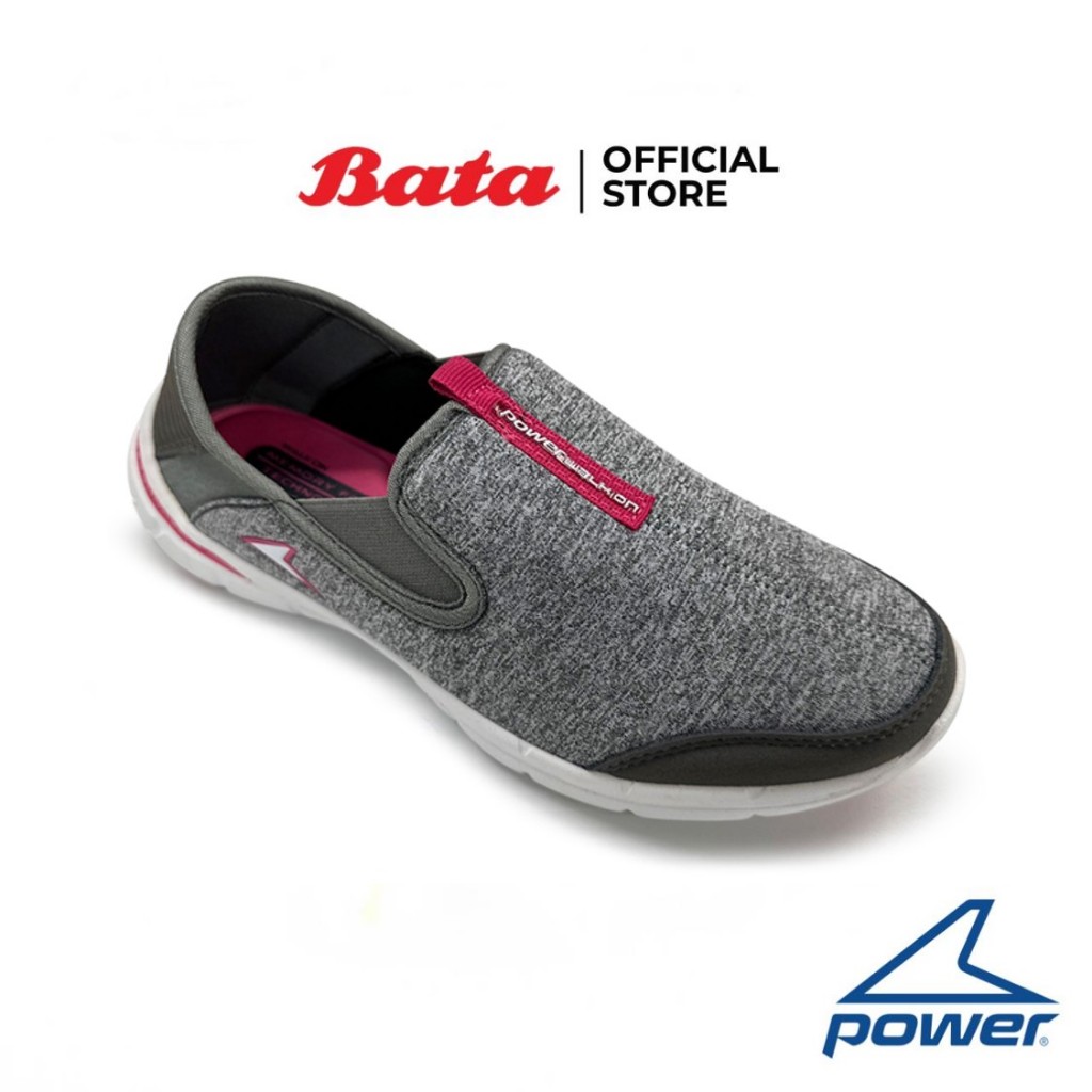 *Best Seller* Bata POWER WOMEN WALKING รองเท้าผู้หญิงผ้าใบ สำหรับเดิน สีเทา รหัส 5482804