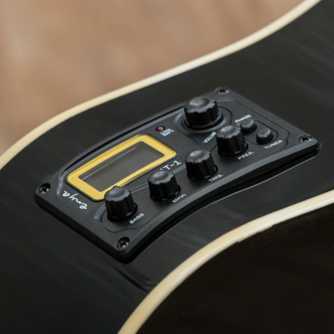 Enya ED18C / ED18CEQ กีตาร์โปร่ง กีตาร์โปร่งไฟฟ้า ED-18C / ED18C-EQ ฟรีอุปกรณ์พร้อมเล่น Music Arms