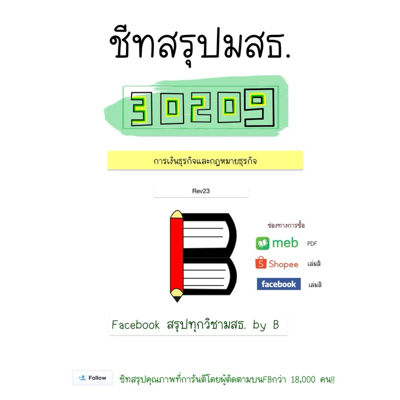 สรุป 30209 การเงินธุรกิจและกฎหมายธุรกิจ