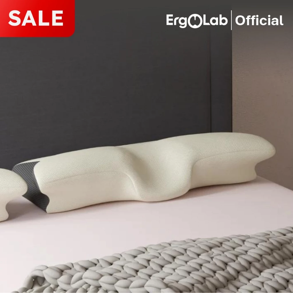 หมอน ErgoLab Deep Sleep หมดปัญหาปวดคอ ไม่ต้องกังวลเรื่องกรน หลับสบายต่อเนื่องตลอดคืน (คืนเงินใน 90 วัน + รับประกัน 1 ปี)
