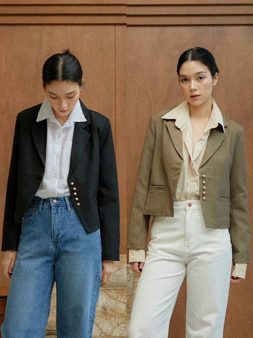 ENDOFMARCH | HENRY CROP BLAZER เสื้อครอปเบลซอร์ มีซับใน ใส่ทำงาน