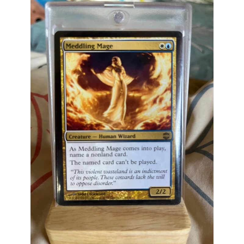 การ์ด MTG Meddling Mage Magic the gathering EDH รุ่น ARB สภาพ Nm